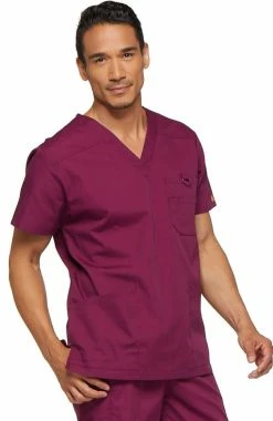 Dickies Clearance Men's V-Neck Solid Scrub Top -Scrubs for Women shop 4 di 81906 clearance 650