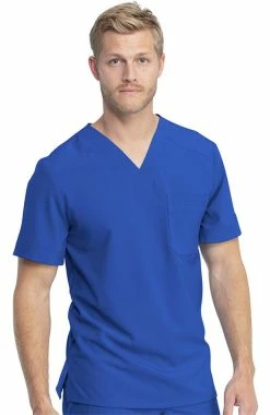 Dickies Clearance Men's V-Neck Solid Scrub Top -Scrubs for Women shop 4 di dk810 clearance 650