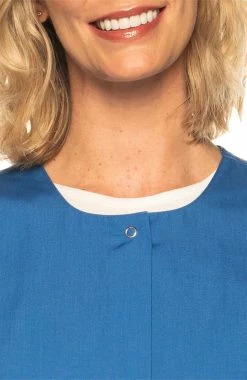 Landau Women's Snap Front Solid Scrub Jacket -Scrubs for Women shop 4 ln 70227 650