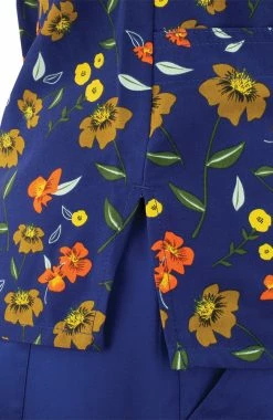 Maevn Uniforms Women's Wildflower Whispers Print Scrub Top -Scrubs for Women shop 4 mv 1767 print 650