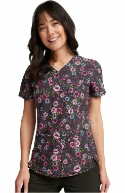 Cherokee Women's Romantic Garden Print Scrub Top -Scrubs for Women shop 5 ck ck703 print 650