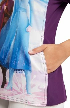 Cherokee Women's Sisters Print Scrub Top -Scrubs for Women shop 5 ck tf627 print 650