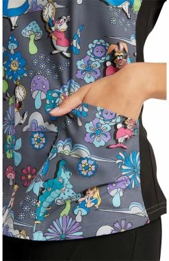 Cherokee Women's Alice Print Scrub Top 11 Cherokee Women's Alice Print Scrub Top -Scrubs for Women shop 5 ck tf764 print 650