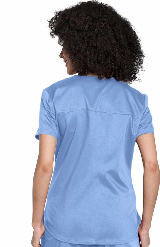Cherokee Workwear Women's V-Neck Tuck-In Solid Scrub Top 7 Cherokee Workwear Women's V-Neck Tuck-In Solid Scrub Top - Image 5