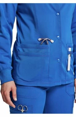 Dickies Women's Snap Front Solid Scrub Jacket -Scrubs for Women shop 5 di dk380 650