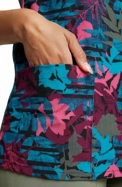 Dickies Women's V-Neck Falling Foliage Print Scrub Top -Scrubs for Women shop 5 di dk717 print 650