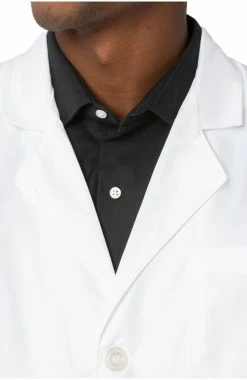 Landau Clearance Men's Three Button Closure Consultation 30¾" Lab Coat -Scrubs for Women shop 5 ln 3224 clearance 650