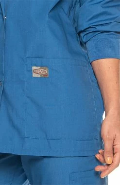 Landau Women's Snap Front Solid Scrub Jacket -Scrubs for Women shop 5 ln 70227 650