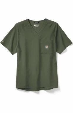 Carhartt Clearance Men's Raglan Solid Scrub Top -Scrubs for Women shop 5 wk c16110 clearance 650