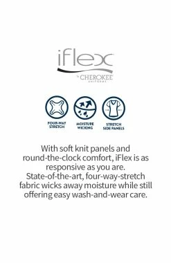 Cherokee Clearance Women's V-Neck Knit Panel Solid Scrub Top -Scrubs for Women shop 7 ck ck605 clearance 650