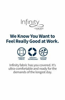 Cherokee Women's Zip Front Round Neck Solid Scrub Top -Scrubs for Women shop 7 ck ck810a 650