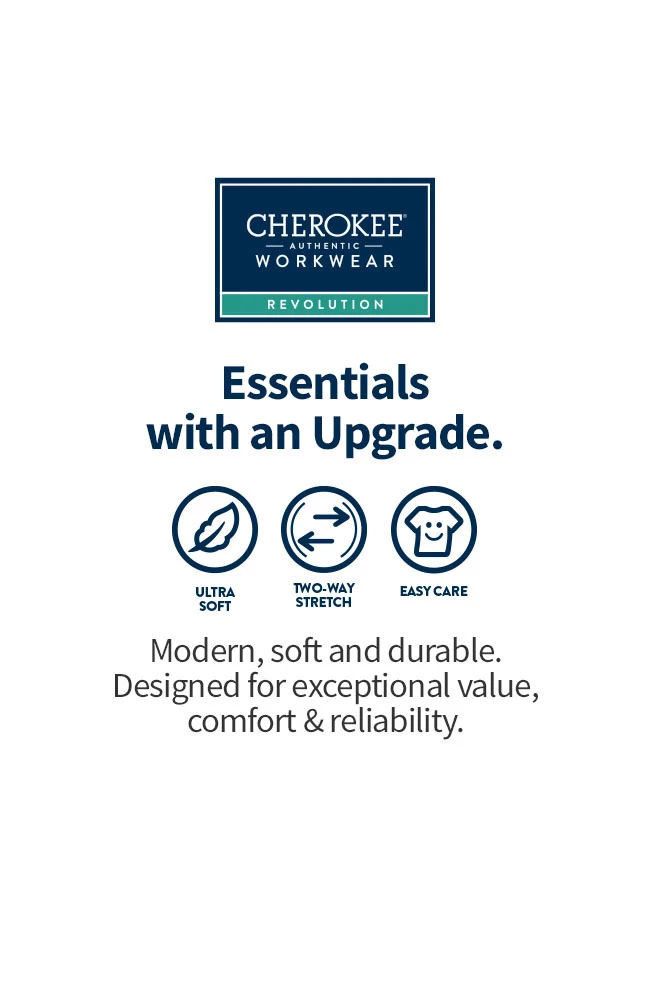 Cherokee Workwear Women's V-Neck Tuck-In Solid Scrub Top 8 Cherokee Workwear Women's V-Neck Tuck-In Solid Scrub Top - Image 6