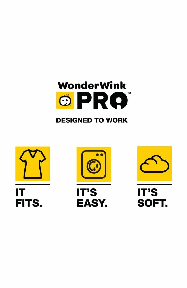 WonderWink Women's Mock Wrap Solid Scrub Top 4 WonderWink Women's Mock Wrap Solid Scrub Top - Image 2